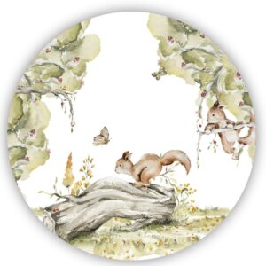 Muurcirkel - Eekhoorntjes in het bos