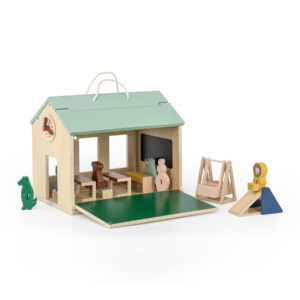 Houten - School met accessoires